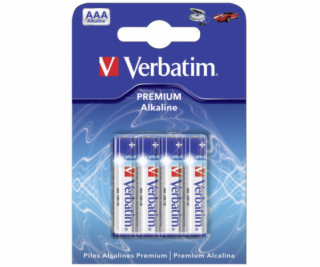 1x4 Verbatim Alkaline bateria Micro AAA LR 03            ...