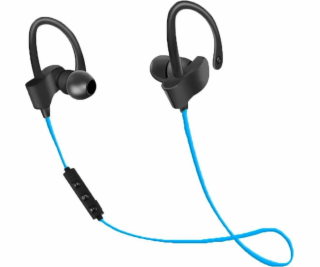 Bluetooth športové slúchadlá čierna a modrá