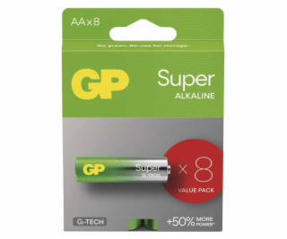 GP AA Super, alkalická (LR6) - 8 ks