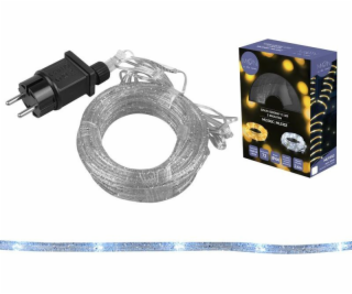 PR Dekoratívna šnúrka 72 LED s trblietkami, strieborné, s...