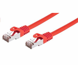 Kabel C-TECH patchcord Cat6, FTP, červený, 0,5m