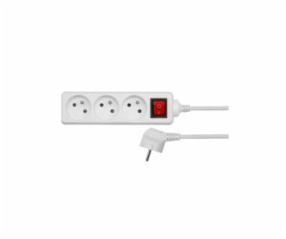 AWTools predlžovací kábel 5 zásuviek 3 m biela (AW24646)