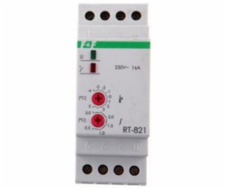 RT-821 REGULÁTOR TEPLOTY 16A 1P 2M -4-5ST C 230V AC