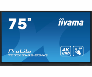 75  iiyama TE7512MIS-B3AG:IPS,4K,40P,USB-C