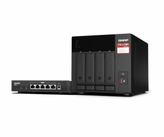 QNAP TS-473A-SW5T (TS-473A-8G + QSW-1105-5T)