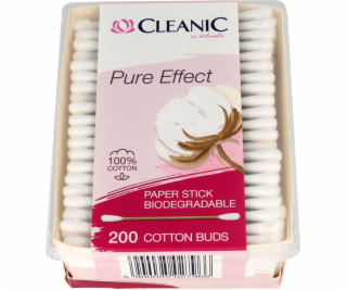 Vatové tyčinky Cleanic Cleanic Pure Effect 1 balení - 200 ks