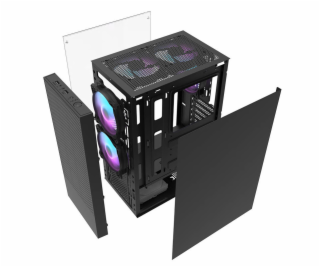 Počítačová skriňa Darkflash A290 + 3 ventilátory (čierna)