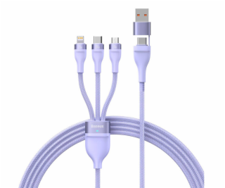 Kábel USB 3v1 Baseus Flash Series 2, USB-C + micro USB + ...