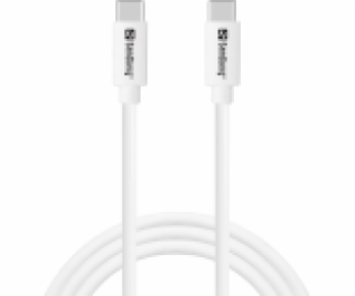 Sandberg USB-C AC Charger +USB-C&gt;C 1M, bílá