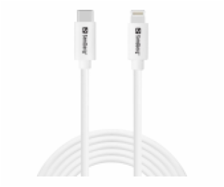 Sandberg nabíjecí kabel USB-C na Lightning MFI 2m, bílá