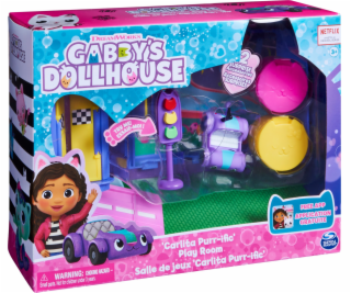  Gabby s Dollhouse Deluxe Room – Purr-ific Play Room, Bac...