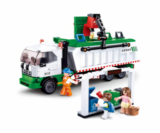 Sluban Town M38-B0780 Popelářský recyklační vůz + hra s k...