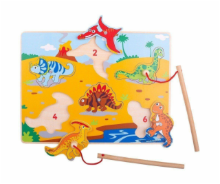 Bigjigs Toys Dřevěné chytání dinosaurů