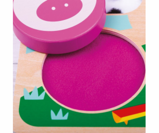 Tidlo Senzorické puzzle farma