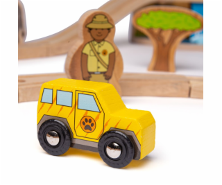 Bigjigs Rail Dřevěná vláčkodráha Safari