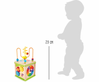 small foot Dřevěná motorická kostka louka