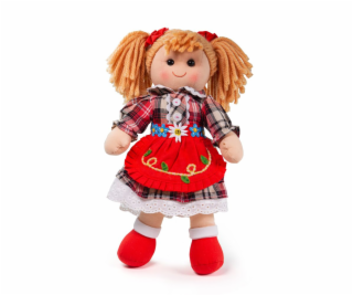 Bigjigs Toys Látková panenka Mandie 34 cm