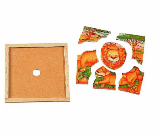 Voila Dřevěné puzzle LEV