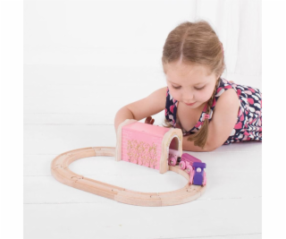 Bigjigs Rail Růžový železniční tunel