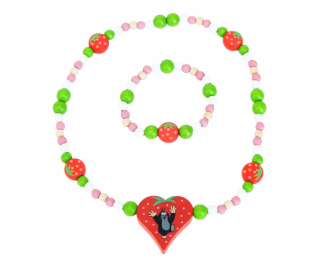 Detoa Náhrdelník a náramek Krtek a jahůdky