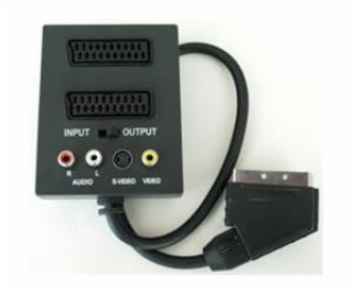 Adaptér SCART na S-VIDEO+3x CINCH