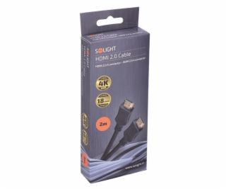 Solight HDMI kabel s Ethernetem, HDMI 2.0 A konektor - HD...