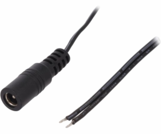 Conexpro DC napájecí konektor s kabelem, samice, 25cm