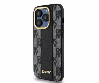 DKNY PU Leather Checkered Pattern Magsafe Zadný Kryt pre ...
