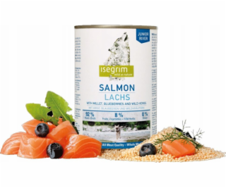ISEGRIM Junior Salmon - vlhké krmivo pre psov - 400g