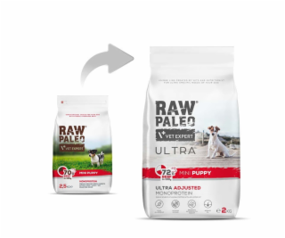 RAW PALEO Ultra Mini Puppy Beef - suché krmivo pro štěňat...