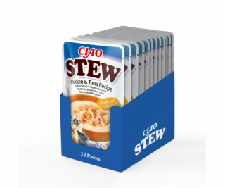 INABA Ciao Stew Chicken & Tuna - maškrta pre mačky - 40g