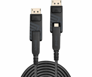 Lindy  DisplayPort optický hybridní 1.4 kabel 70m