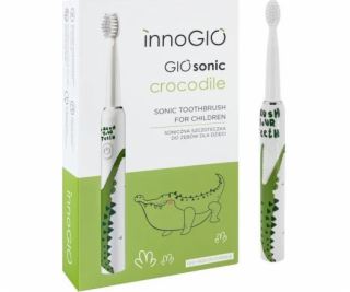 InnoGio GIOSONIC CROCODILE Zelený zubní kartáček