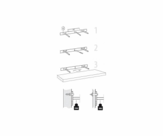 Polica Velano 65114 FS 80/24 WE, 795 x 38 x 235 mm