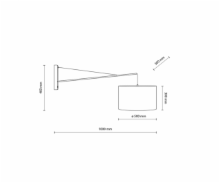 Nástěnné svítidlo TK Lighting Glorii 6639, 15 W, E27