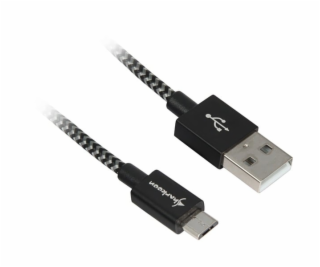 Kabel USB A 2.0 Stecker > Micro-USB Stecker (Alu + Braid)...