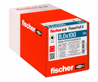 fischer stavební šroub do dřeva PowerFull II 8,0x100 zápu...