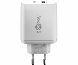 goobay USB-C duální rychlá nabíječka, PD, GaN, 65 wattů