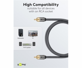 mono RCA kabel goobay Plus