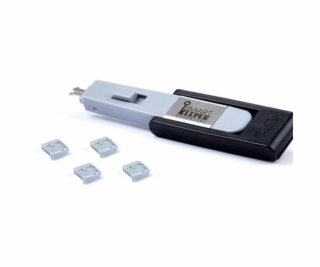 Smartkeeper  Mini Mini USB-B Port Blocker šedý 4ks.+klíč