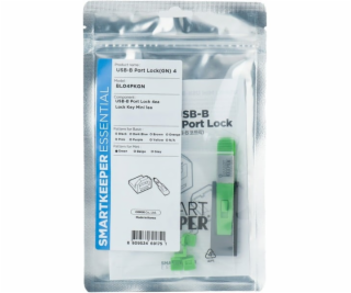 Smartkeeper  Mini USB-B Port Blocker zelený 4 kusy + klíč
