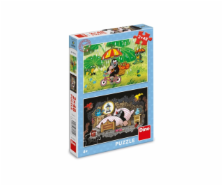 Dino Puzzle Krtkův den 2x48 dílků