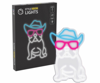MANTA Pes v Klobúku, LED Neon plexi dekorácia