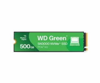 WD GREEN SSD 500GB SN3000, PCIe Gen4x4, M.2 2280, (R:5000...