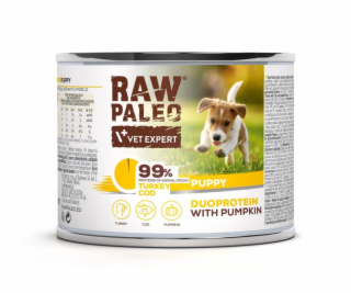 RAW PALEO Duoprotein Turkey & Cod Puppy - vlhké krmivo pr...
