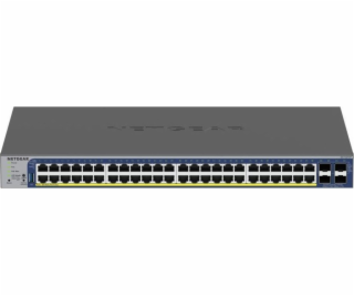 NETGEAR 48xGB PoE+ Smart Switch,2 10G,2 SFP,GS752TXP