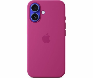 iPhone 16 Silicone Case with MS - Fuchsia