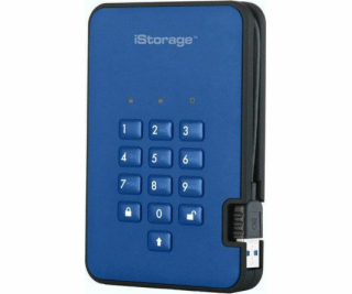 iStorage HDD diskAshur2 Externý disk 2TB modrý (IS-DA2-25...
