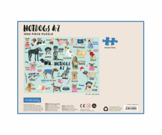 Puzzle Galison Hot dogs A-Z 1000 dílků