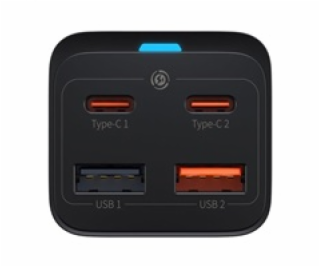 Baseus GaN3 Pre nabíjačka 2x USB-A 2x USB-C 3 A (CCGP040101)